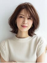 ハーツ 青山表参道店(Heart's) 白髪ぼかし脱白髪染め似合わせショートボブ40代50代60代