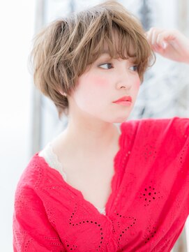 カバーヘア 上尾西口店(COVER HAIR) 大人かわいいオレンジカラー外国人風小顔マッシュウルフa!