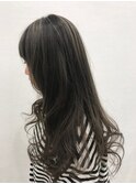 ハイライト/グレージュカラー/ヘルシースタイル/20代 