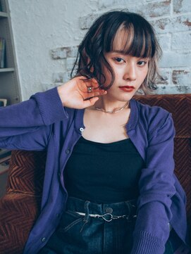 ヘアー アークス 上大岡店(hair ARKS) 個性派インナーカラー大人ショートボブARKS上大岡