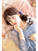 ハートいっぱいサイド編みおろし♪