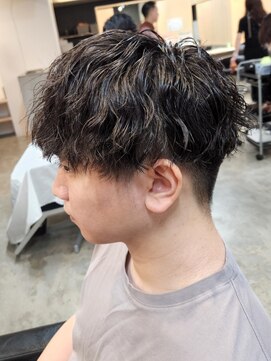ニアウ 太田店(Niau) 波巻きパーマメンズヘアメンズマッシュ波巻きスパイラルパーマ