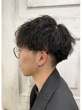 ケシキ(keshiki) メンズ/ツイストスパイラル/ブリーチ/ニュアンスパーマ/カラー