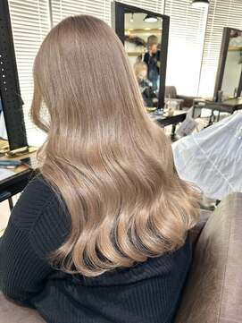 アルカナ 明治神宮前原宿(ARCANA) 切りっぱなしボブ エアリーロング 美髪 ピンクブラウン