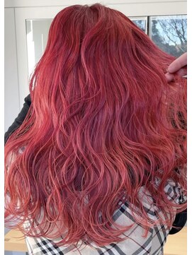 ヴァーディ オモテサンドウ(Vardy omotesando) 赤髪・レッドヘア・カシスカラー・ダブルカラー・ロングヘア