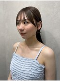 ニュアンスお顔周りカット / チョコレートブラウン