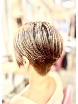 サーティエイト(38)&nbsp;50代うなじキレイ丸みショートボブ/ハンサムショート/髪質改善/