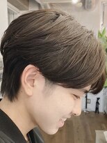 センターパートニュアンスパーマワンカールパーマ韓国コンマヘア