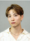 韓国ヘアカルマパーマコンマバングセンターパートワックスなし