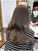 グレージュブラウン くすみベージュ 透明感カラー