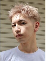 ヘアカロン 熊本本店(Hair CALON) メンズダブルカラーホワイトベージュ熊本下通