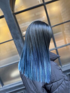 シャル 町田(shalu) 透明感ブルー!グラデーション/10代20代30代