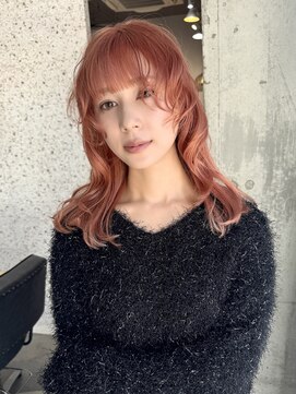 ラニヘアサロン(lani hair salon) オレンジブラウン/オレンジベージュ/レイヤーカット/ブリーチ