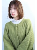 大人可愛い小顔前下がりワンカールショートボブカット20代30代