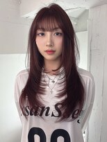 シェノン バイ アランスミシー 表参道(CHAINON by Alan smithee) 韓国レイヤーカット&チェリーレッド