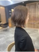 ハイトーンな白髪染め×ワンレン　　村田