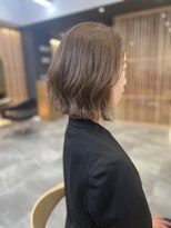 ハイトーンな白髪染め×ワンレン　　村田
