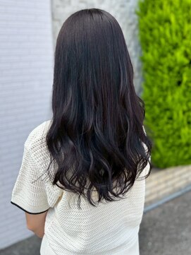 サニー美容室 ロング ダークグレージュ 透明感カラー 艶髪 20代30代 髪質改善