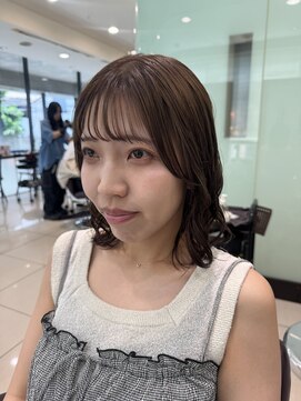 アメリ バイ アピッシュ(Amelie by apish) 伸ばしかけパーマコテ巻き風パーマデジタルパーマ