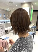 ミルクティーベージュ ボブ