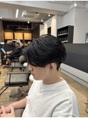 MEN’S HAIR/ブルーブラック/フェザーパーマ/船橋