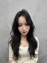 オアシス(oasis)&nbsp;透明感暗髪アッシュブルーブラック韓国風レイヤー