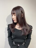 クオーレ(CUORE) レイヤーカット×バーガンディー