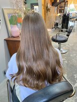 チャプター 問屋町(chapter)&nbsp;髪質改善トリートメントミルクティベージュ韓国ヘアダブルカラー