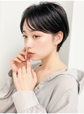 春のオフィス◎ショートレイヤーイメチェン×暗髪