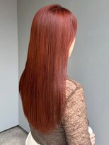 ナカオコアフュール(NAKAO COIFFURE)&nbsp;ハイトーンロング オレンジ ブリーチ ダメージレス ツヤ髪