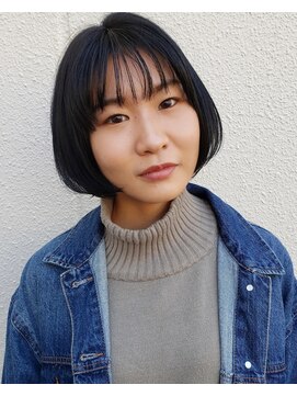 コーディアルヘア 白川本店(Cordial hair) 黒髪ボブ