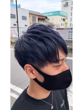 スパークスヘア(Sparks hair) 普通のハイトーンに飽きたらネイビーブラック☆