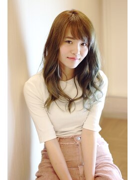 アンラヴェスト(AN LOVEST mashup hs) ルーズロング×オリーブグレージュ/オリーブグリーン