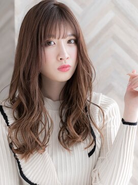 ローマ ギンザ(ROMA Ginza) 【ROMA銀座】柔らかいピンクベージュ/愛され無造作カールロング