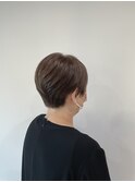 #大人ショート#シアベージュ#白髪ボカシ