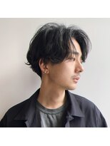 ラナ 渋谷(Lana)&nbsp;韓国風サイドパートニュアンスマッシュパーマかきあげヘア渋谷