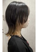 ミディアムウルフナチュラルインナーカラー