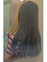 プールドゥマン 屯田(POUR DEMAIN)&nbsp;【POURDEMAIN屯田】裾カラーシルバー