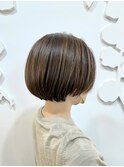ミニボブ【白髪ぼかしハイライト】