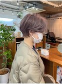 salon sea　1回ブリーチ　ラベンダーベージュ