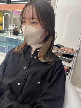 ロンドルーチェ 心斎橋(Lond luce) ダークアッシュ/ミディアムレイヤーカット［髪質改善/縮毛矯正］