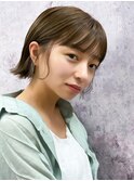 【長谷川】耳かけ外はねミニボブ