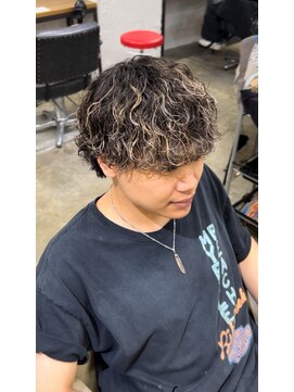 エルオム(EL.HOMME) 波巻きパーマ&ハイライト