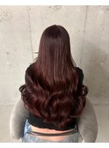 大人可愛いレッドブラウン×韓国レイヤー