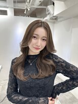 ヴィオットバイサロン(Viot by Salon)&nbsp;小顔ブリーチなし黒髪ネビージュワンレンローレイヤーボブルフ