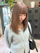 ヲタク(wotaku.)&nbsp;ミルクティーベージュハイトーンダブルカラー顔まわりレイヤー