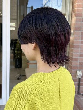 アヤラ オーガニックアンドスパ 東船橋店(AYALA) 【江添茉友】ワインレッド/マッシュウルフ/ブリーチありカラー