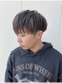 ダブルカラー×ホワイトグレージュ