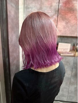 アウン 柏(a un) ブリーチ/ピンク/エンドカラー/髪質改善/完全個室/柏