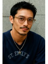 にもう&nbsp;ブルーブラック & スパイキーショート　フェザーパーマ　SM5